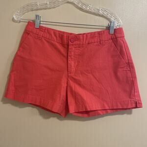 Patagonia Shorts Women's Size 6 Organic Cotton Orange Chino Style Pockets